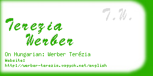 terezia werber business card