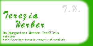 terezia werber business card